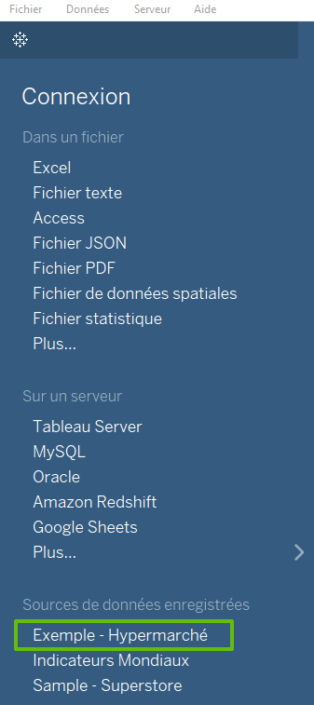 Exemple - Hypermarché